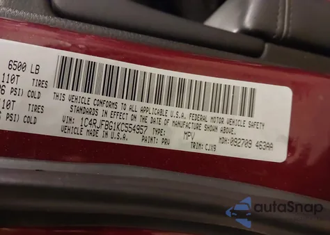 2019 Jeep Grand Cherokee Limited 4X4 from USA, damaged, VIN 1C4RJFBG1KC554957